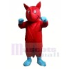Rhinocéros rouge Costumes De Mascotte