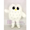 Mignonne blanc Hibou Mascotte Costume École