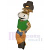 Cow-boy Bœuf Bovins maskottchen kostüm