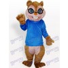 Costume de mascotte adulte animal bleu écureuil