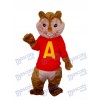 Alvin Tamia Mascotte Costume adulte Animal