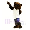 Basketball Ours avec blanc Gilet Mascotte Les costumes Animal