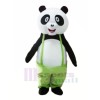 Mignonne Panda dans vert Mascotte Les costumes Pas cher