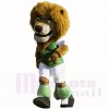 vert Football Lion Costumes De Mascotte Dessin animé