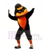 sport canard avec Orange Chapeau Mascotte Les costumes Animal