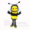 Duveteux abeille avec Gros Les yeux Costumes De Mascotte Dessin animé