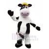 Velu Vache avec Jaune Chapeau Mascotte Les costumes