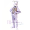 Violet lapin Mascotte Costume Dessin animé