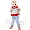 Mignonne Rose lapin Costumes De Mascotte