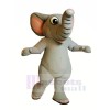 réaliste gris éléphant mascotte costumes dessin animé