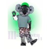 Koala avec vert Chapeau Mascotte Les costumes Animal
