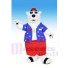 Cool Polaire Ours avec Des lunettes Mascotte Les costumes Animal