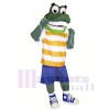 vert Gator avec Gros Les yeux Mascotte Les costumes Animal