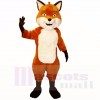 Souriant Amical Poids léger Renard Costumes De Mascotte Dessin animé