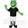 vert Poids léger Dragon avec Noir Chemise Costumes De Mascotte École