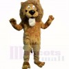 marron Amical Poids léger Lion Costumes De Mascotte Dessin animé