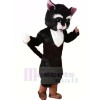 Charmant Noir Chat Mascotte Les costumes Dessin animé