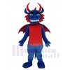 Bleu et rouge Dragon volant Mascotte Costume Animal