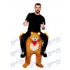 Ours en peluche ours en peluche Carry Me Ride Costume mascotte ours brun