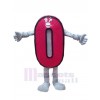 Chiffre arabe costume de mascotte