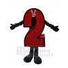 Chiffre arabe costume de mascotte