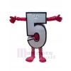 Chiffre arabe costume de mascotte