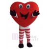 Coeur costume de mascotte