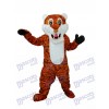 Rougeâtre marron Bande tigre Adulte Mascotte Costume Animal