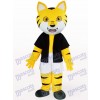 Tigre orange en costume de mascotte d'animal noir Underwaist