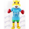 Costume de mascotte adulte Tiger In Blue Clothes