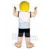 Homme costume de mascotte