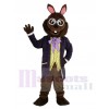 Mr.Bunny Lapin dans Violet Smoking Mascotte Costume Animal