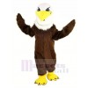 Féroce marron Aigle Longue Cheveux Mascotte Costume Animal