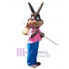 Lapin de Pâques costume de mascotte