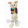 Lapin de Pâques costume de mascotte