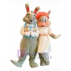 Lapin de Pâques costume de mascotte
