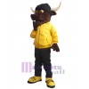 Taureau costume de mascotte