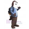 Loutre costume de mascotte