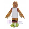 Faucon costume de mascotte