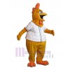 Poulet costume de mascotte