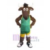 Taureau costume de mascotte