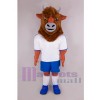 Taureau costume de mascotte