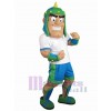 Homme costume de mascotte
