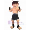 Homme costume de mascotte