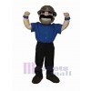 Homme costume de mascotte
