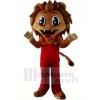 Réaliste marron Lion Mascotte Les costumes Dessin animé