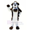 marron et blanc Saint Bernard Chien Mascotte Les costumes