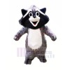 Mignonne Gris Raton laveur Mascotte Les costumes Animal