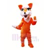 Orange Renard avec Gros Les yeux Mascotte Les costumes Pas cher