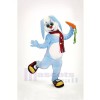 Mignonne Bleu lapin Mascotte Les costumes Animal